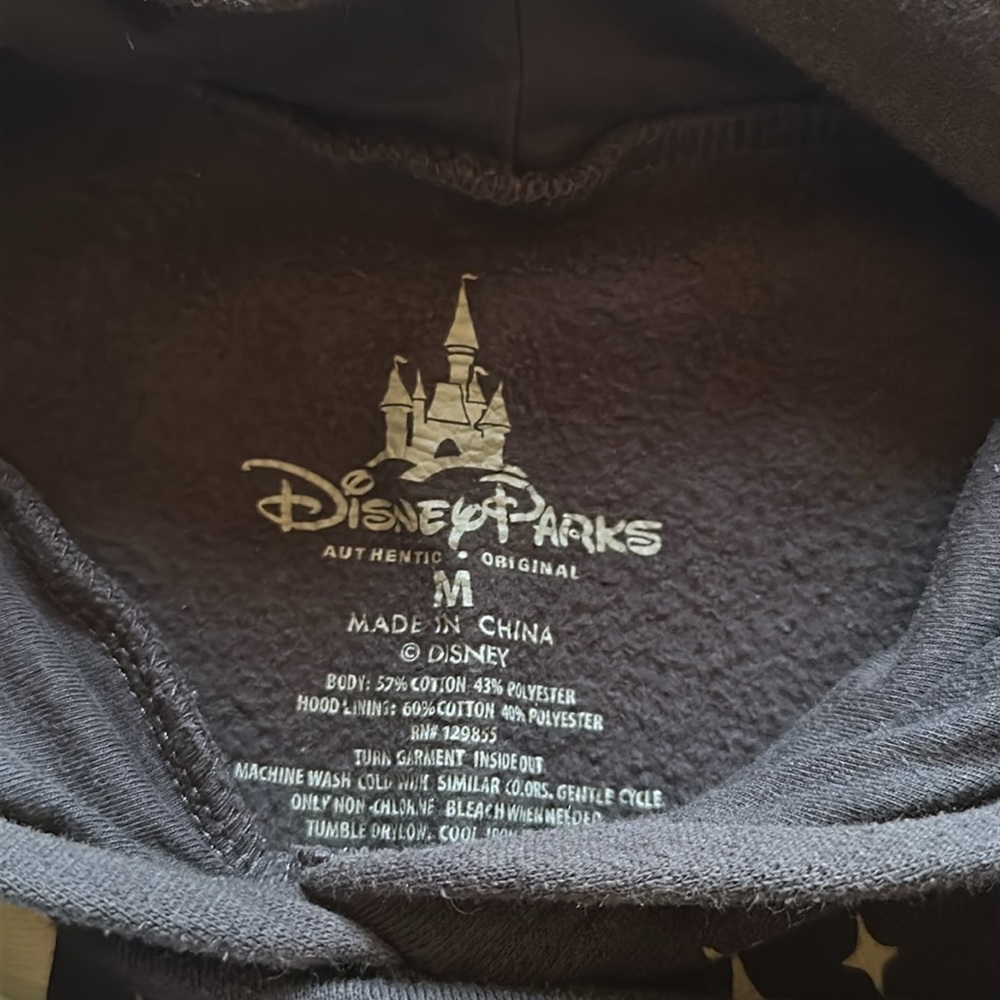 Disney Parks "Hot Till You Drop" Black Hoodie Girls Size‎ M - Picture 4 of 4